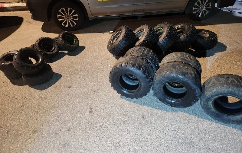 החלפת צמיגים לטרקטורון עד הבית